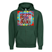 Sports Green Football Mama Zipper Hoodie - CowhideDigitalArt