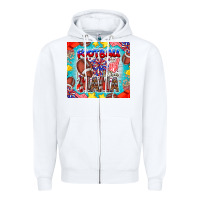 White Football Mama Zipper Hoodie - CowhideDigitalArt