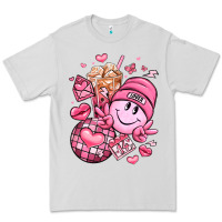 Dove Grey retro valentines day Premium Tee - LillyAllenDesigns