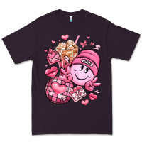Plum retro valentines day Premium Tee - LillyAllenDesigns