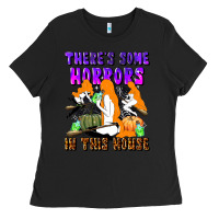 Black there's some horrors in this house Ladies Tee - LillyAllenDesigns