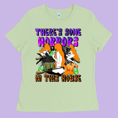 There's Some Horrors In This House Ladies Tee Designed By Lillyallendesigns
