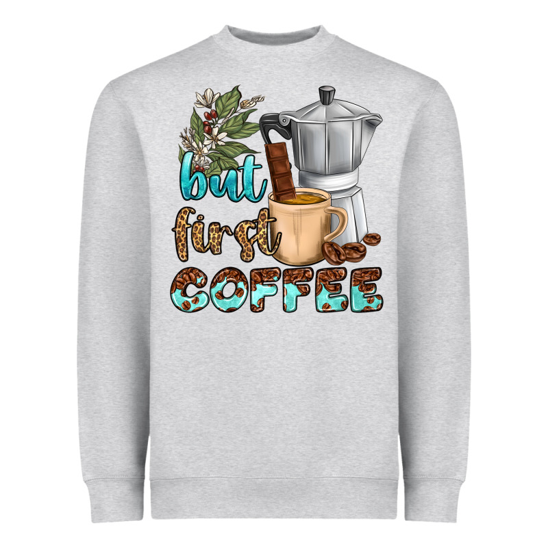 Coffee Cups But First Coffee Bbs Heavyweight Sweatshirt by BundleAndBundleShop | Teevron