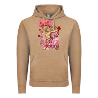 Vintage Coffee Cupids candy with candies Valentine's Day Vintage Hoodie - HowdyJamesFarm
