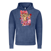 Vintage Denim Cupids candy with candies Valentine's Day Vintage Hoodie - HowdyJamesFarm