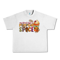 Lunar Rock my blood type is pumpkin spice Urban Heavy Tee - NancyCooperArtShop