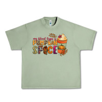 Oil Green my blood type is pumpkin spice Urban Heavy Tee - NancyCooperArtShop