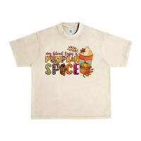 Sandshell my blood type is pumpkin spice Urban Heavy Tee - NancyCooperArtShop