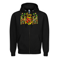 Black boy mom Zipper Hoodie - CowhideDigitalArt
