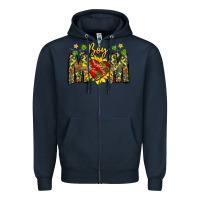 Navy boy mom Zipper Hoodie - CowhideDigitalArt