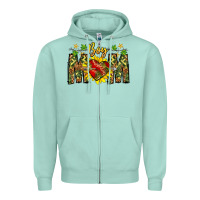 Seafoam boy mom Zipper Hoodie - CowhideDigitalArt