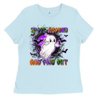 Baby Blue spook around and find out Ladies Tee - LillyAllenDesigns