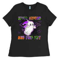 Black spook around and find out Ladies Tee - LillyAllenDesigns