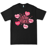Black you are enough valentines day Premium Tee - LillyAllenDesigns