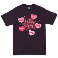 Plum you are enough valentines day Premium Tee - LillyAllenDesigns