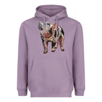 Lavender Baby Spotted Pig Heavyweight Hoodie - LillyAllenDesigns