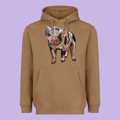 Baby Spotted Pig Heavyweight Hoodie Designed By Lillyallendesigns