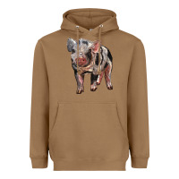 Toasted Coconut Baby Spotted Pig Heavyweight Hoodie - LillyAllenDesigns