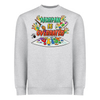 Heather Grey Normal Is Overrated Heavyweight Sweatshirt - FaDigitalArtStudio