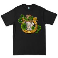 Black st patricks day goat horseshoe shamrock Premium Tee - RanaPortraitStore