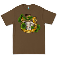 Cacao st patricks day goat horseshoe shamrock Premium Tee - RanaPortraitStore