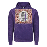 Cloud Purple i can do all things with leopard and glitter Vintage Hoodie - TumblerDesignByShophia