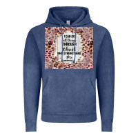 Vintage Denim i can do all things with leopard and glitter Vintage Hoodie - TumblerDesignByShophia