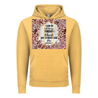 I Can Do All Things With Leopard And Glitter Vintage Hoodie | Teevron