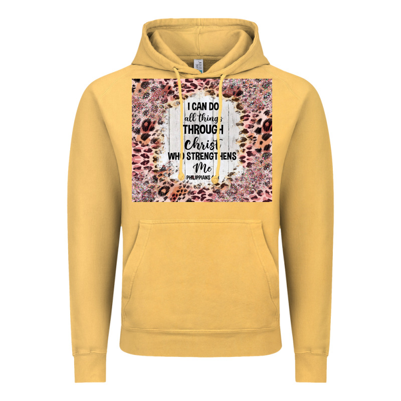 I Can Do All Things With Leopard And Glitter Vintage Hoodie by TumblerDesignByShophia | Teevron