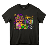 Asphalt Happy Mardi Gras With Gnome Heavy Core Tee - BundleAndBundleShop