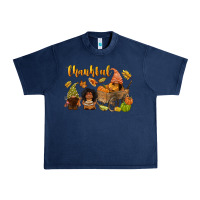 Navy Thankful afro gnome Urban Heavy Tee - NancyCooperArtShop