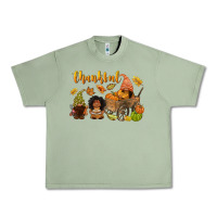 Oil Green Thankful afro gnome Urban Heavy Tee - NancyCooperArtShop
