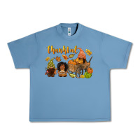 Pebble Blue Thankful afro gnome Urban Heavy Tee - NancyCooperArtShop