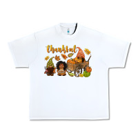 White Thankful afro gnome Urban Heavy Tee - NancyCooperArtShop