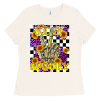 Bone stay skeleton hand spooky Ladies Tee - LillyAllenDesigns