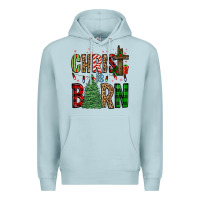 Blue Mist christ is born Premium Hoodie - FaDigitalArtStudio