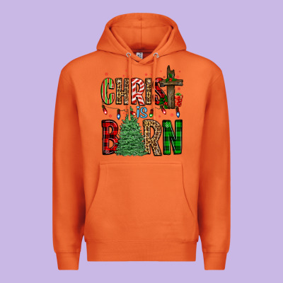 Christ Is Born Premium Hoodie Designed By Fadigitalartstudio