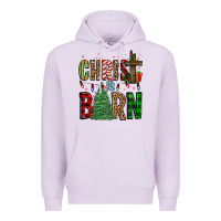 Lilac christ is born Premium Hoodie - FaDigitalArtStudio
