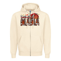 Sandshell football mama Zipper Hoodie - CowhideDigitalArt