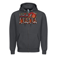 Smoke football mama Zipper Hoodie - CowhideDigitalArt