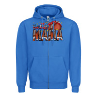 True Royal football mama Zipper Hoodie - CowhideDigitalArt
