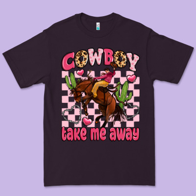 Cowboy Take Me Away Premium Tee Designed By Lillyallendesigns