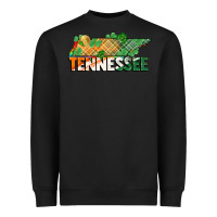 Black tennessee map st patrick's day Heavyweight Sweatshirt - FaDigitalArtStudio