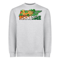 Heather Grey tennessee map st patrick's day Heavyweight Sweatshirt - FaDigitalArtStudio