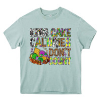 Arona King Cake Calories Don't Count Mardi Gras Heavy Core Tee - BundleAndBundleShop