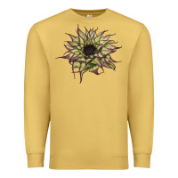 Antique Gold sun   fill purple sunflower Premium Sweatshirt - LillyAllenDesigns