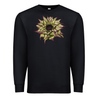 Black sun   fill purple sunflower Premium Sweatshirt - LillyAllenDesigns