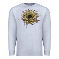 Heather Grey sun   fill purple sunflower Premium Sweatshirt - LillyAllenDesigns