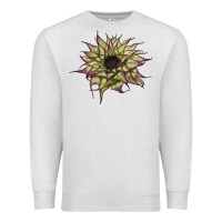 Oatmeal Heather sun   fill purple sunflower Premium Sweatshirt - LillyAllenDesigns