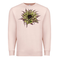 Pale Pink sun   fill purple sunflower Premium Sweatshirt - LillyAllenDesigns